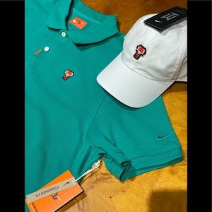 Nike “Frank” Golf Polo & Hat NWT Tiger Woods TW